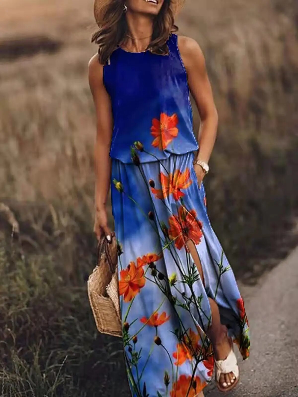 Avencea - Elegant Summer Maxi Dress for the Perfect Appearance
