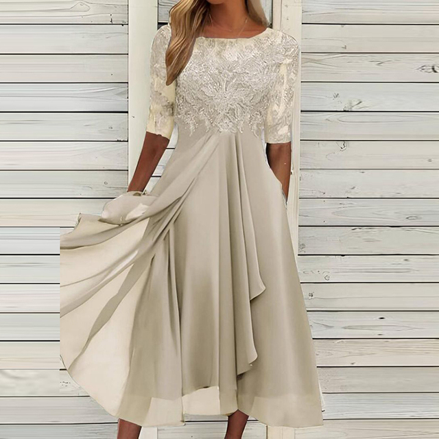 Avencea - Unique Chic Summer Dress Made from Luxurious Material