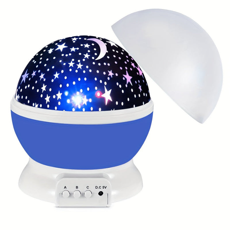 360° Starry Sky Projector with 12 Color Variants – LED Galaxy Night Light