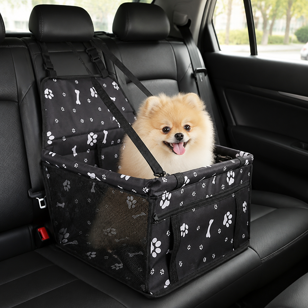 DogBedHouse Seat-Belt Compatible Portable & Breathable Car Booster Seat