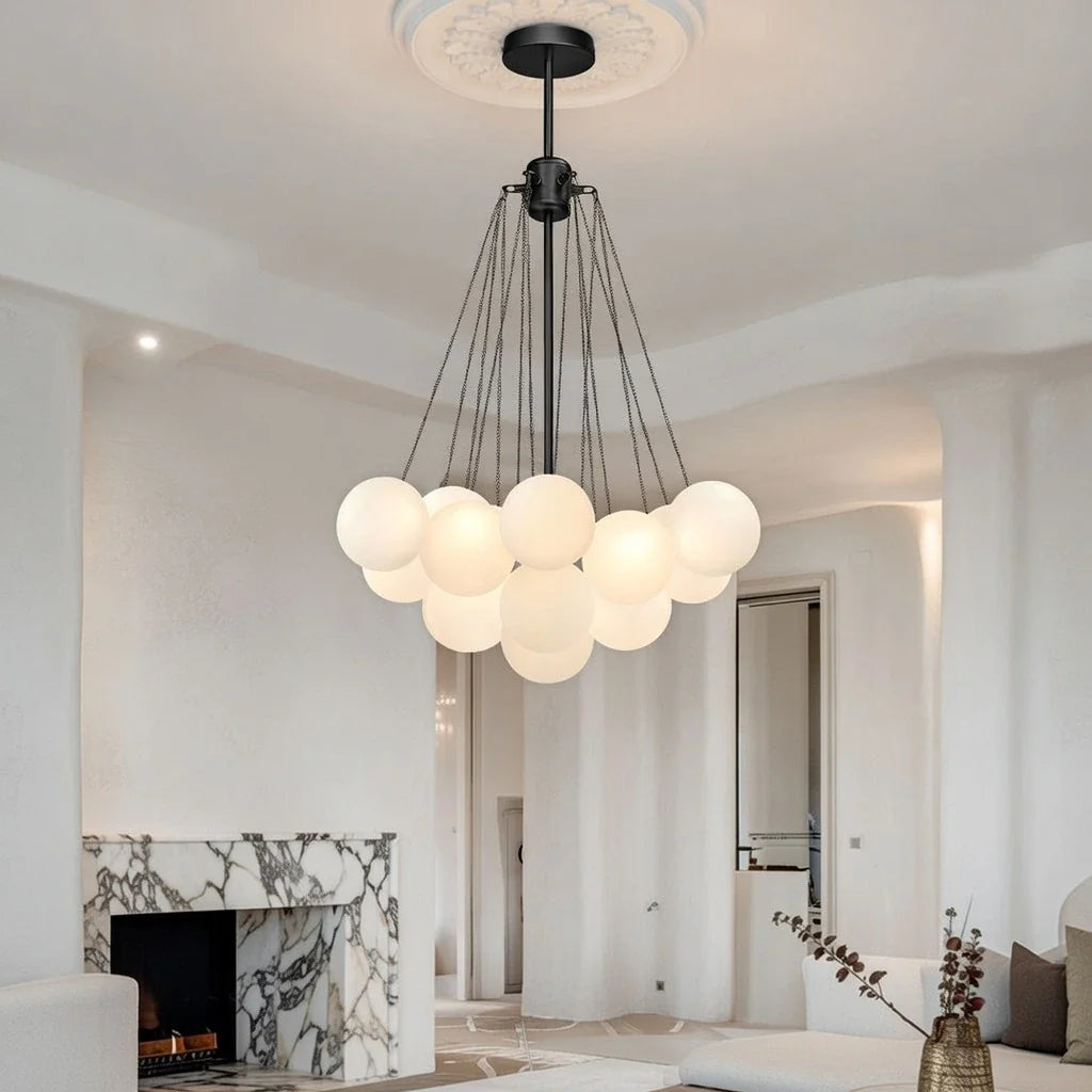 Jem Sculptural Glass Bubble Chandelier