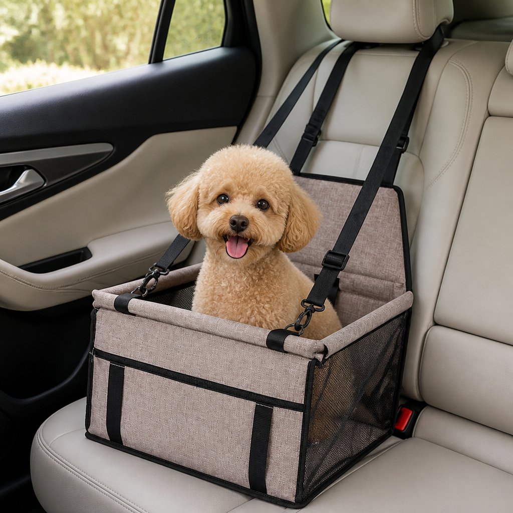 DogBedHouse Foldable Breathable Mesh Car Booster Seat