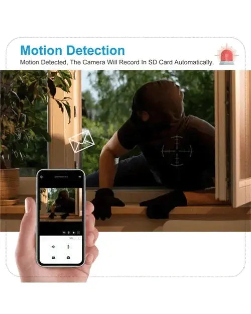 Surveillance Camera | 360° Rotation Pan | Motion Detection and Night Vision | HomeOrbit