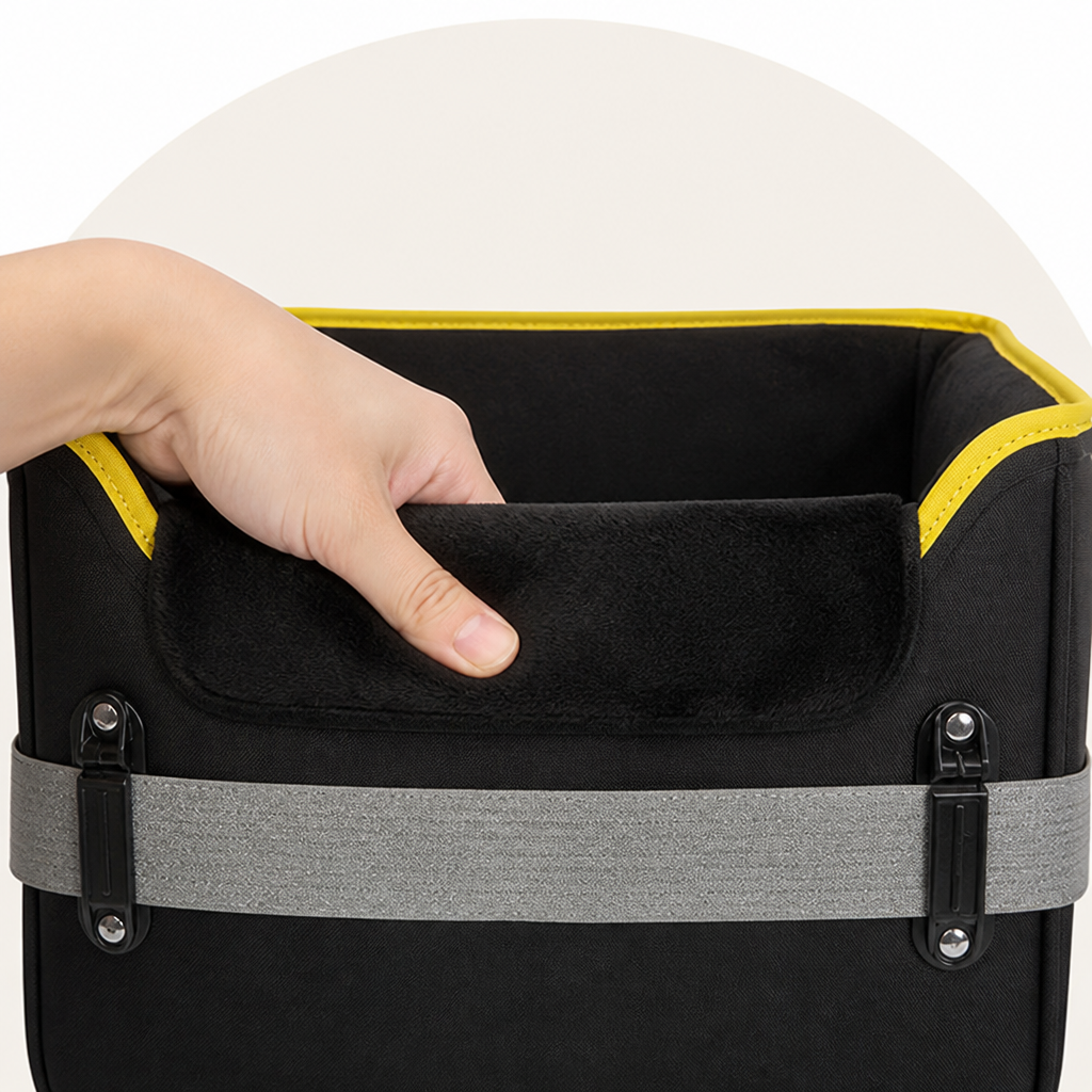 DogBedHouse Patent Safe Buckles & Clip-On Leash Booster Seat