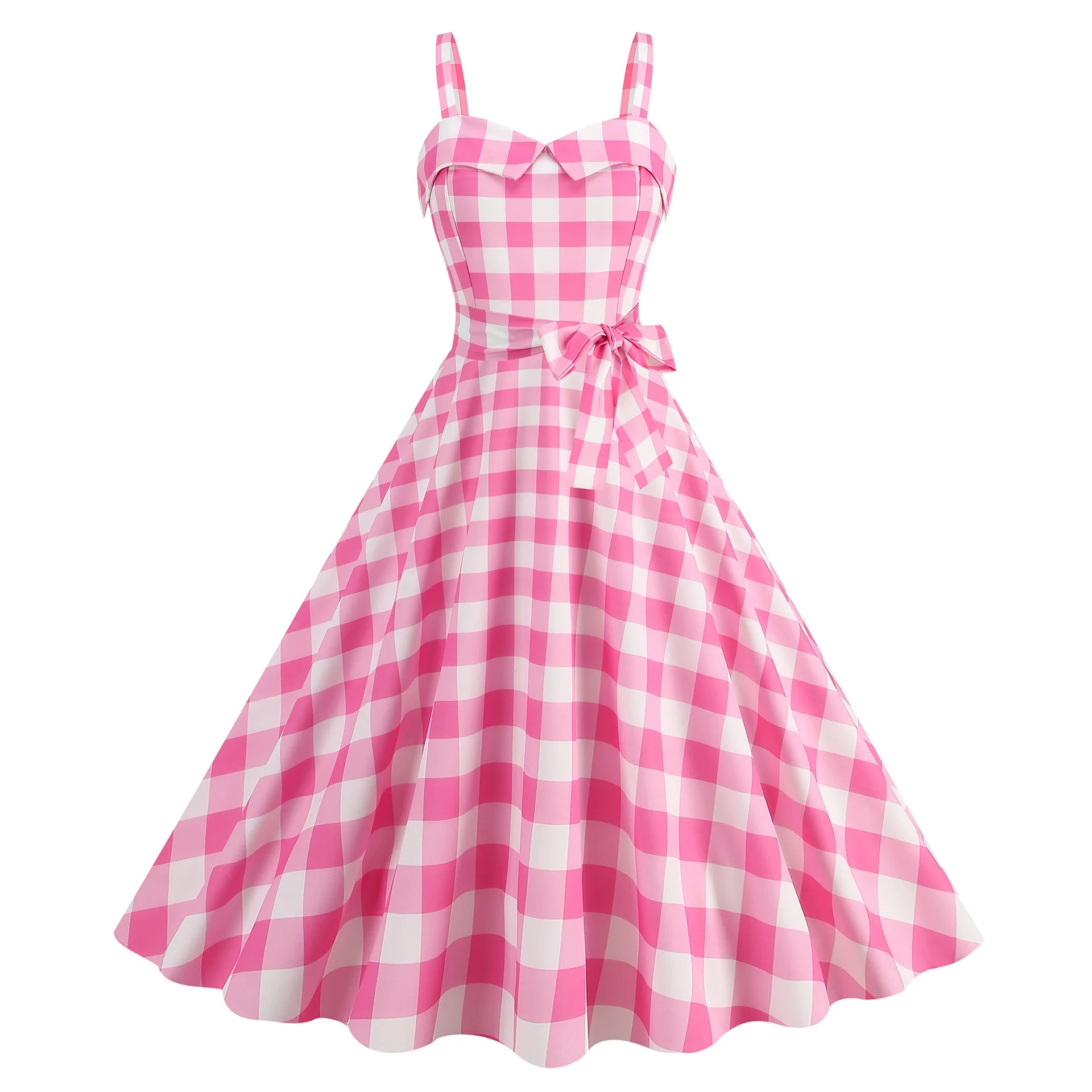 Elegant Women Polka Dot Dress Summer Hepburn 1950s 60s Vintage Sexy Halter Rockabilly Retro Party Office Dresses 2026 Robe Pinup