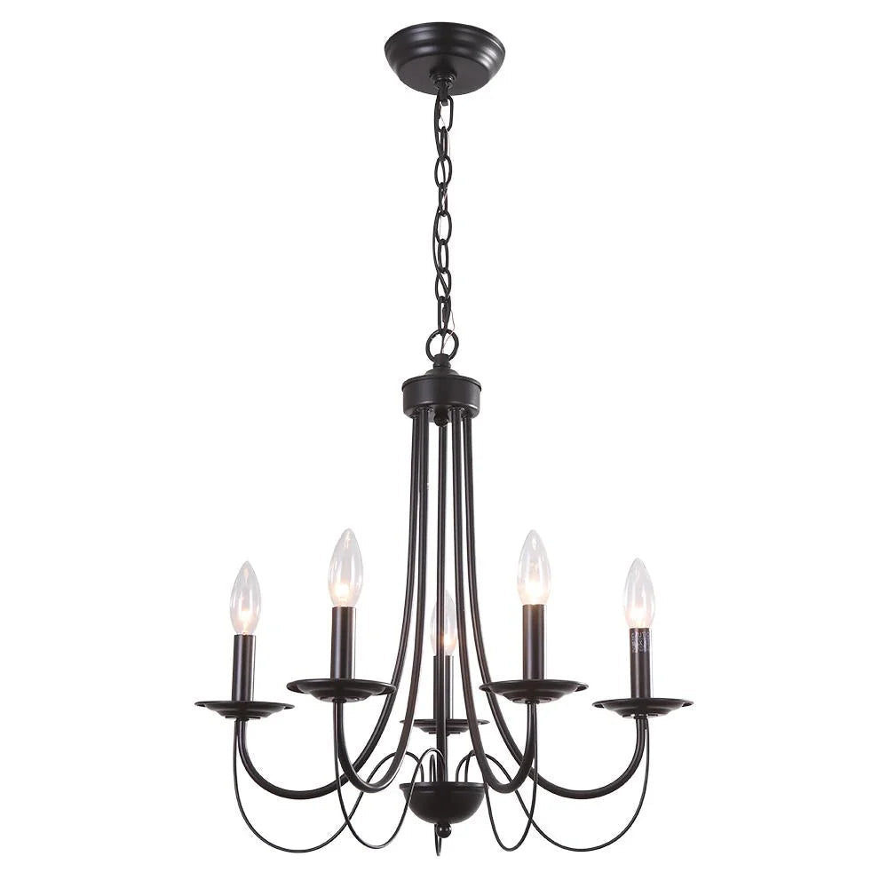 Fiona Candle Style Metal Chandelier Ceiling Light
