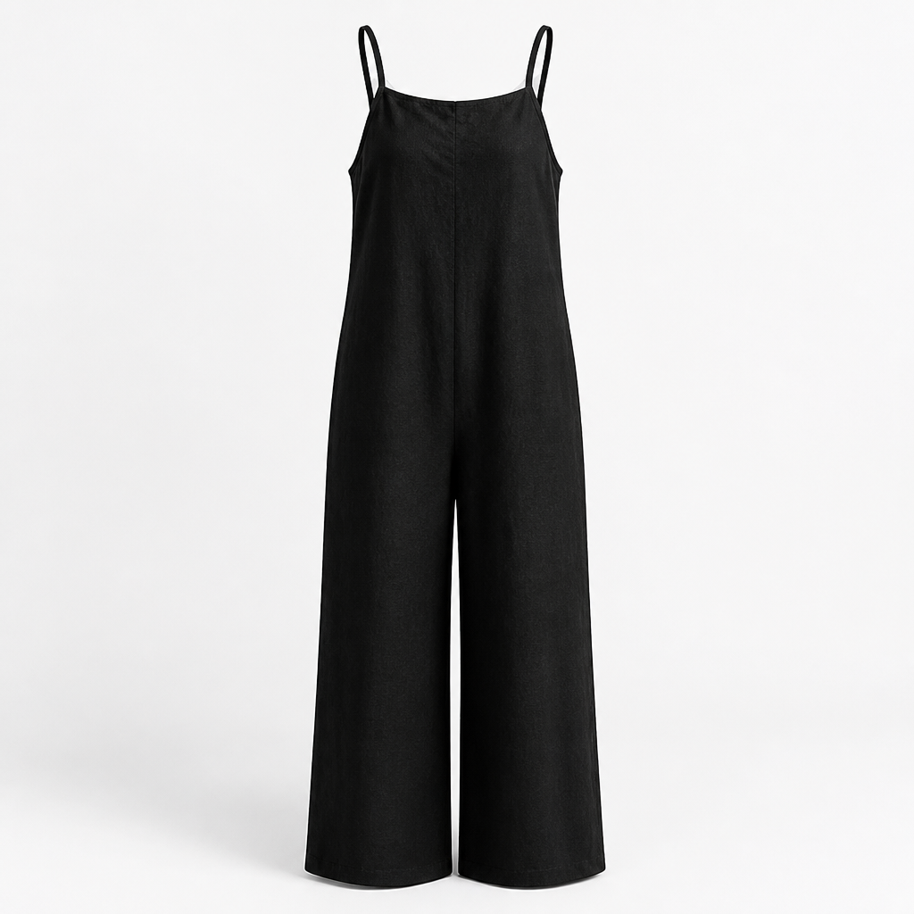 Women's Jumpsuit Spaghetti Strap | Relaxed Fit | Wide Leg, Full Length | Summer Holiday Outfit, Weekend Getaway