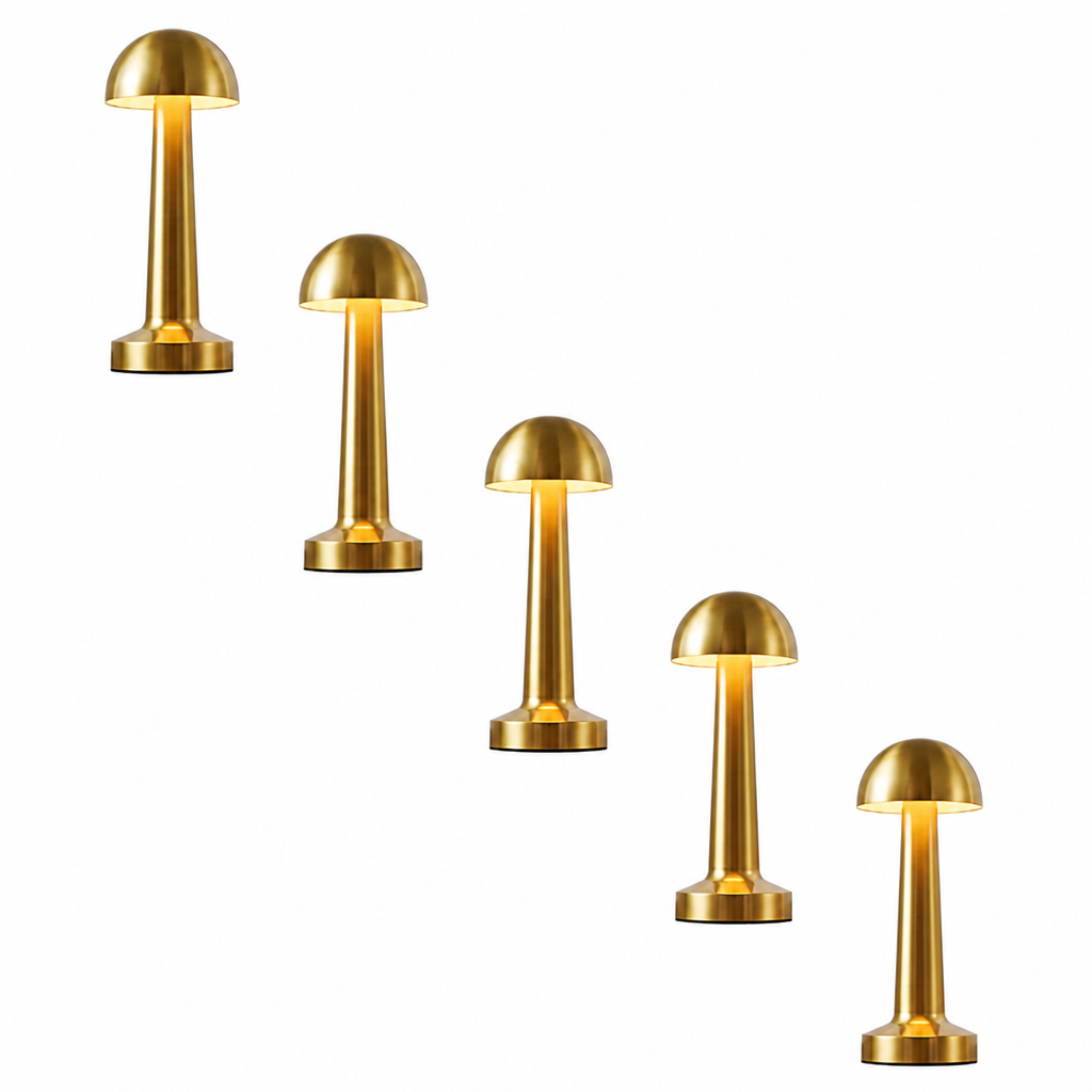 Table Lamp | Dimmable LED & Touch Sensor | USB Rechargeable | Metal Body