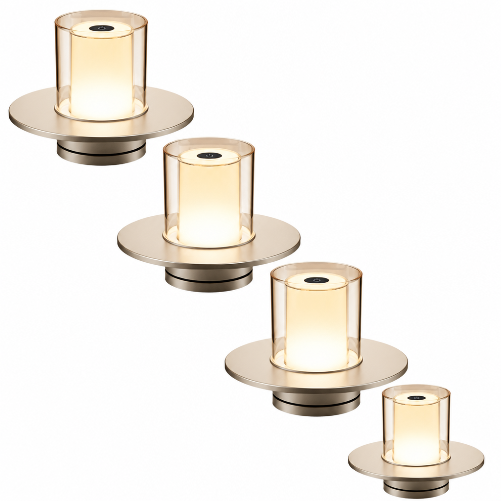LED Tischlampe | Touch-Steuerung dimmbar | USB wiederaufladbar | Stimmungsbeleuchtung