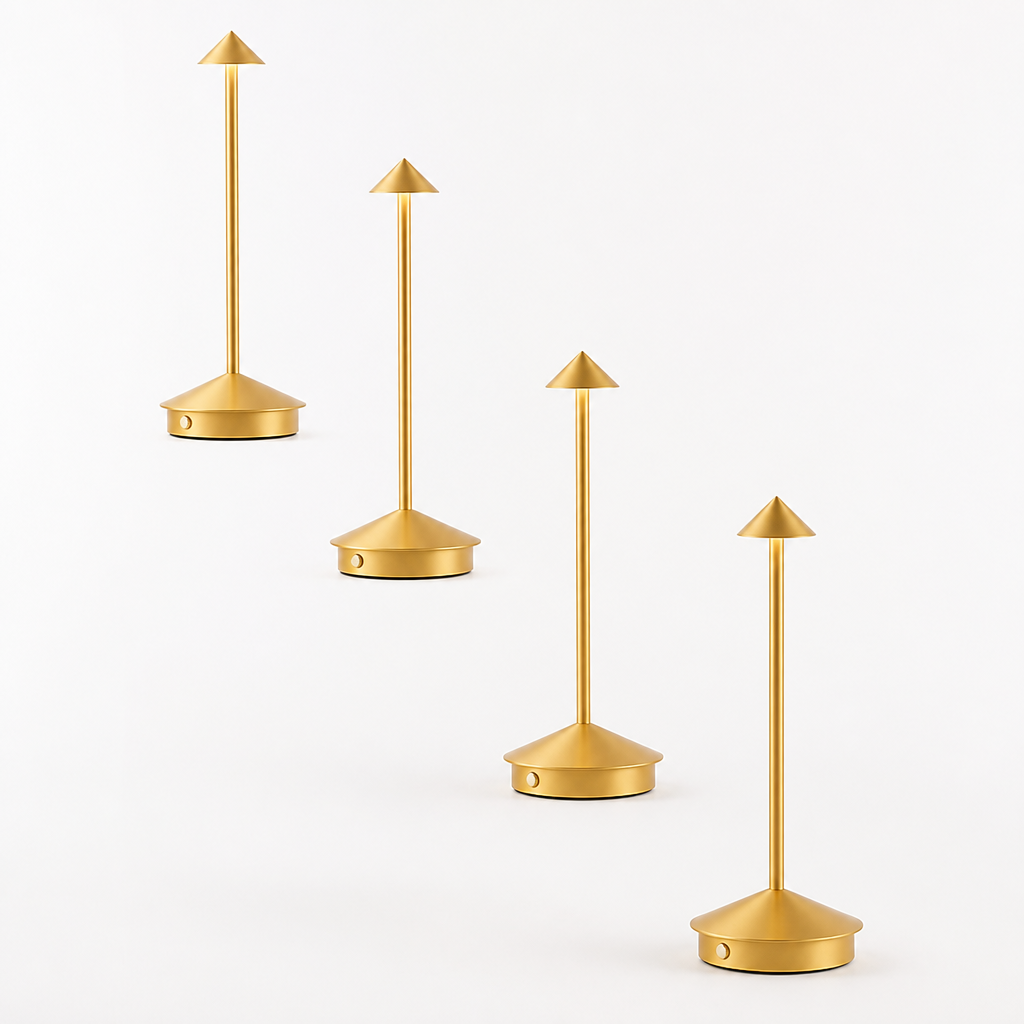 Rechargeable Table Lamp | Touch Sensor & Dimming | Adjustable Color Temp | Aluminum Body