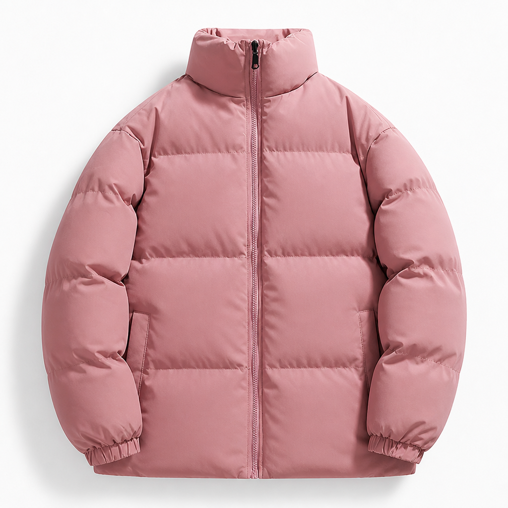 Men's Down Puffer Jacket Down-Filled | Regular Fit | High Collar, Front Zip, Insulated | Winter Coat | Smart Casual