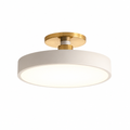 Runde LED-Deckenleuchte | Nordisches Minimalistisches Design | 30 cm Acryl-Diffusor | Energieeffizient