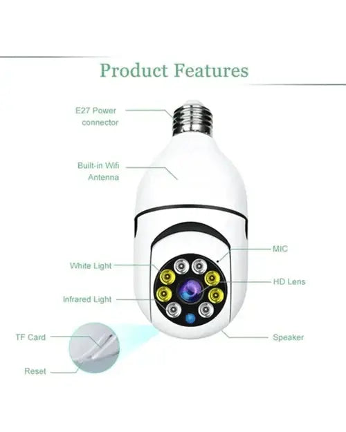 Surveillance Camera | 360° Rotation Pan | Motion Detection and Night Vision | HomeOrbit