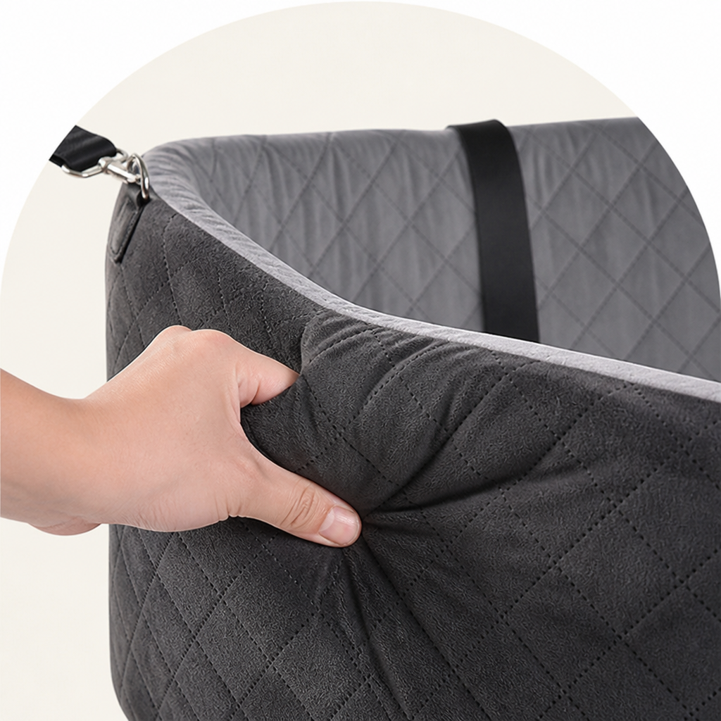 DogBedHouse Detachable & Washable Safety Belt Car Booster Seat