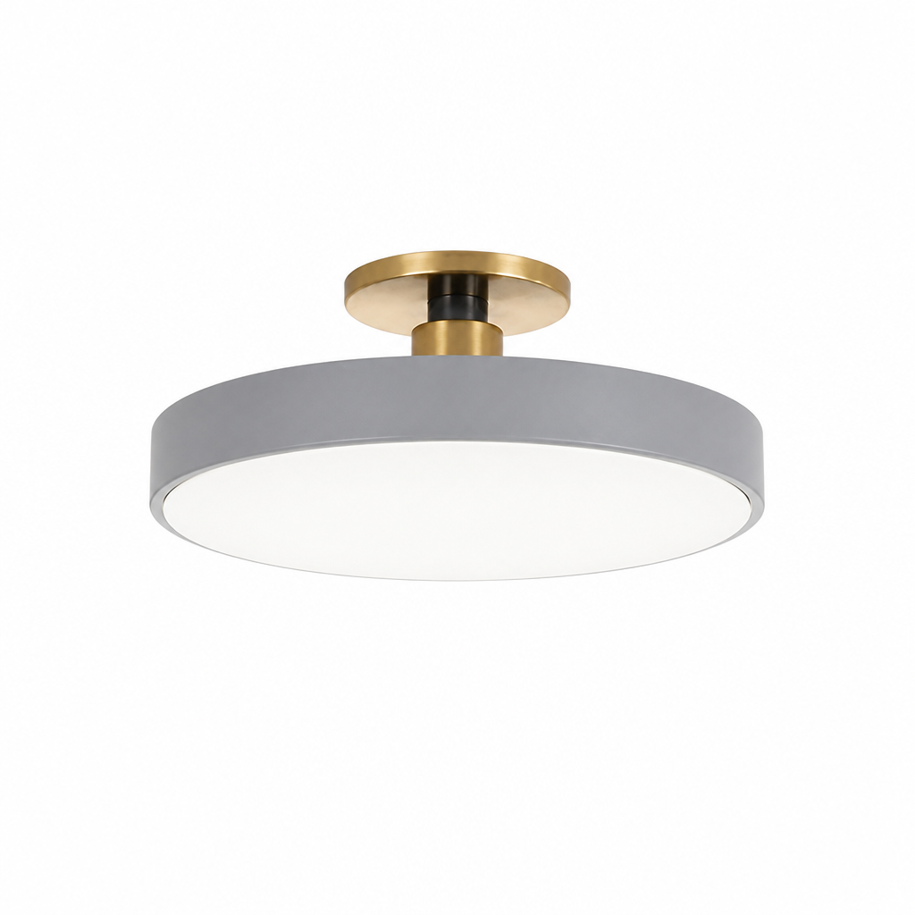 Runde LED-Deckenleuchte | Nordisches Minimalistisches Design | 30 cm Acryl-Diffusor | Energieeffizient