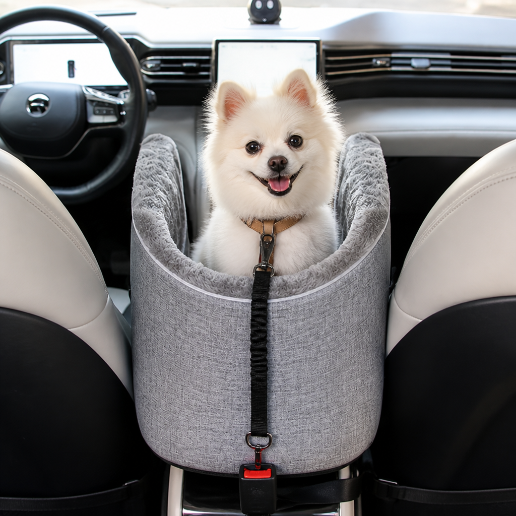 DogBedHouse Buckle-Secure & Portable Polyester Pet Car Seat