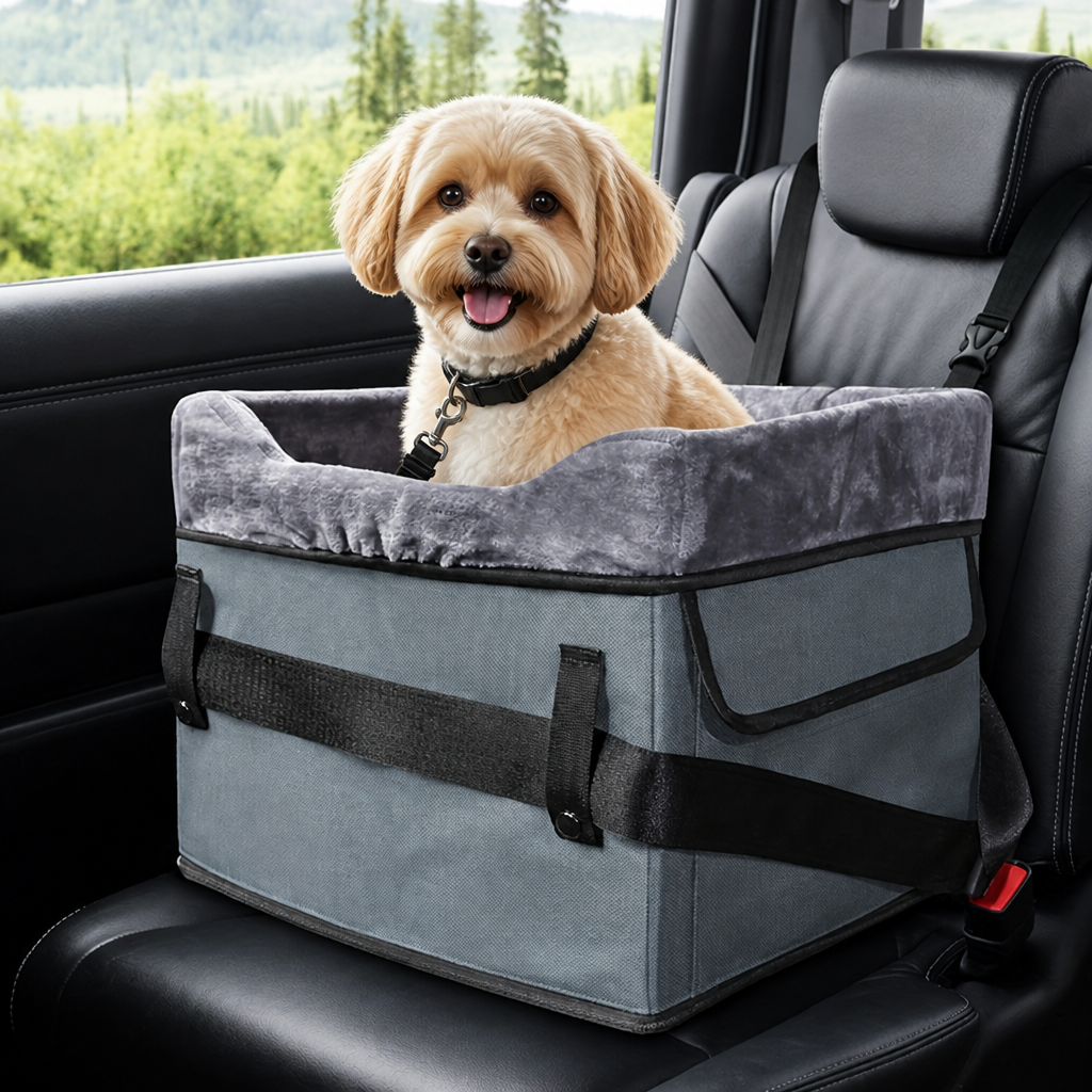 DogBedHouse Clip-On Safety & Adjustable Dog Car Seat
