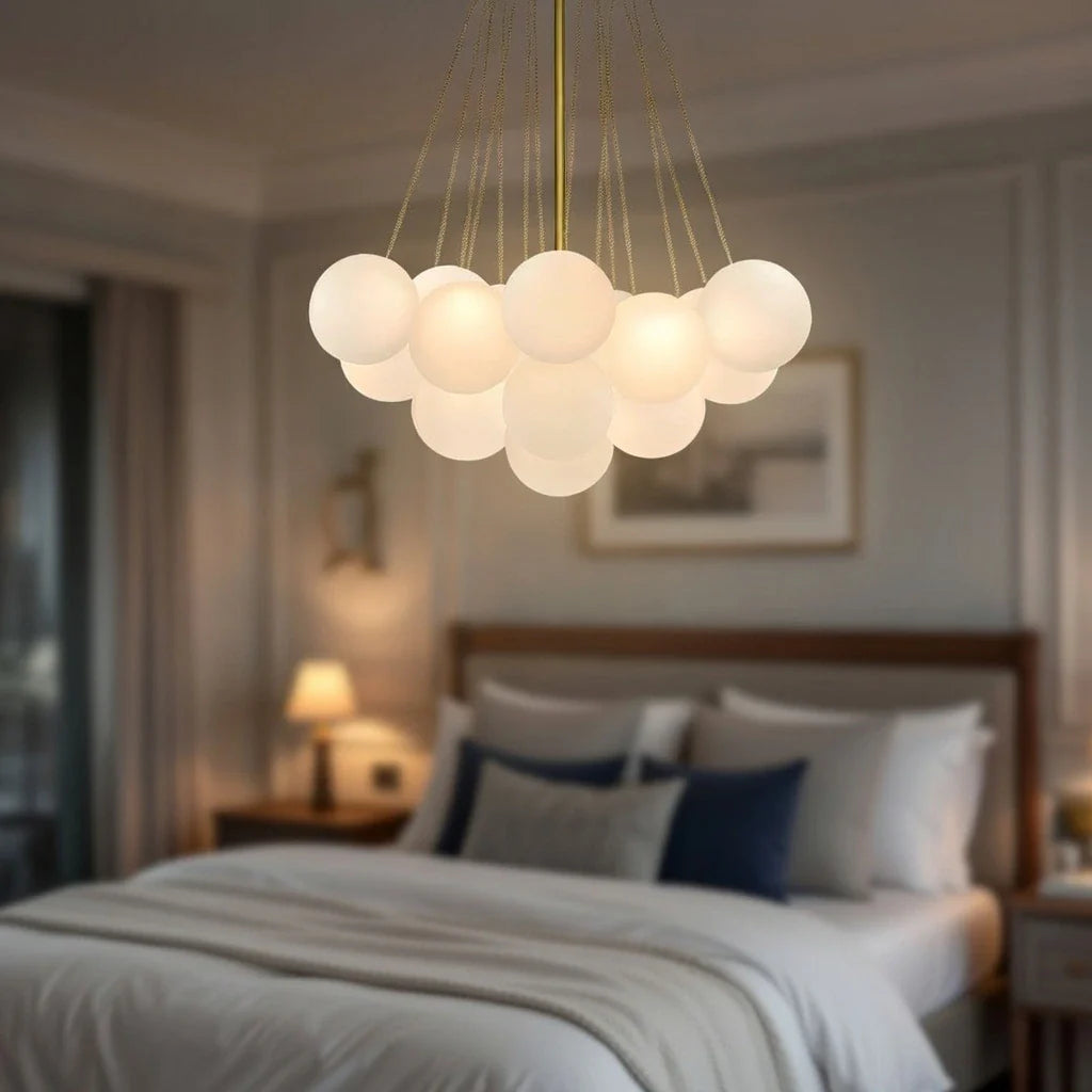 Jem Sculptural Glass Bubble Chandelier
