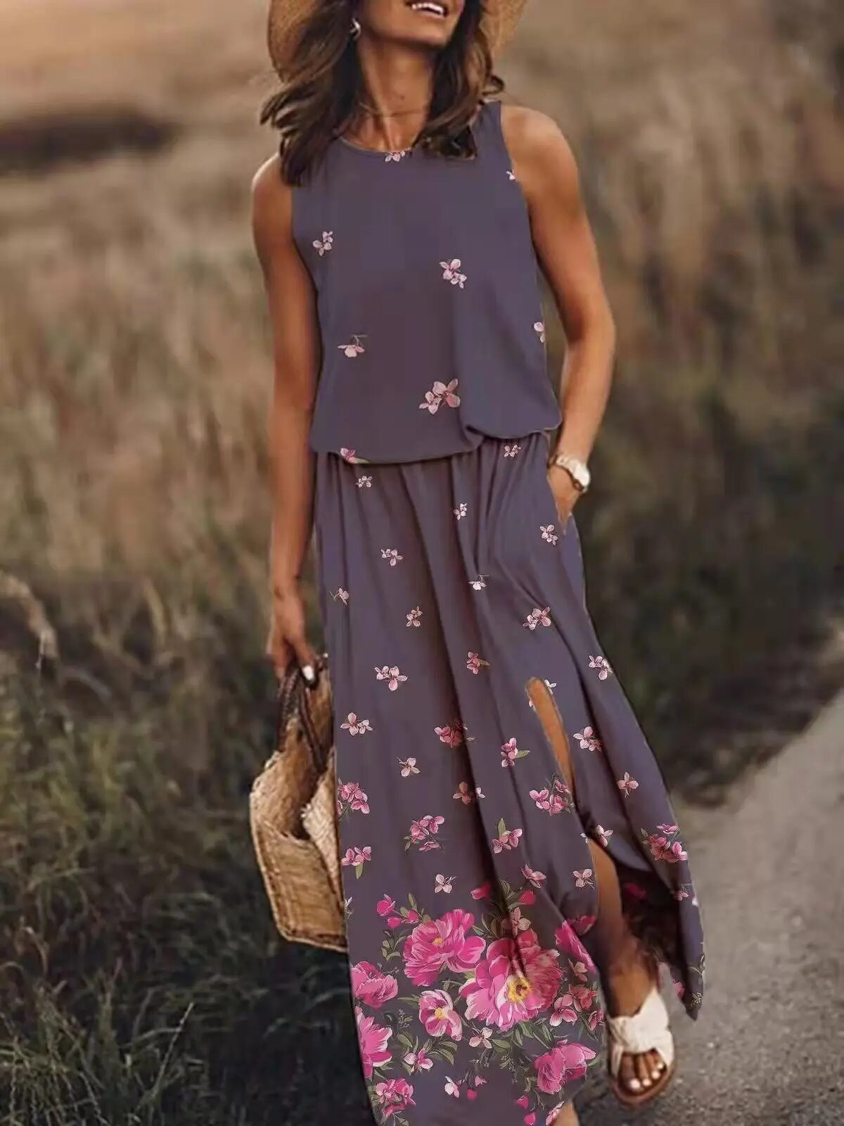 Avencea - Elegant Summer Maxi Dress for the Perfect Appearance