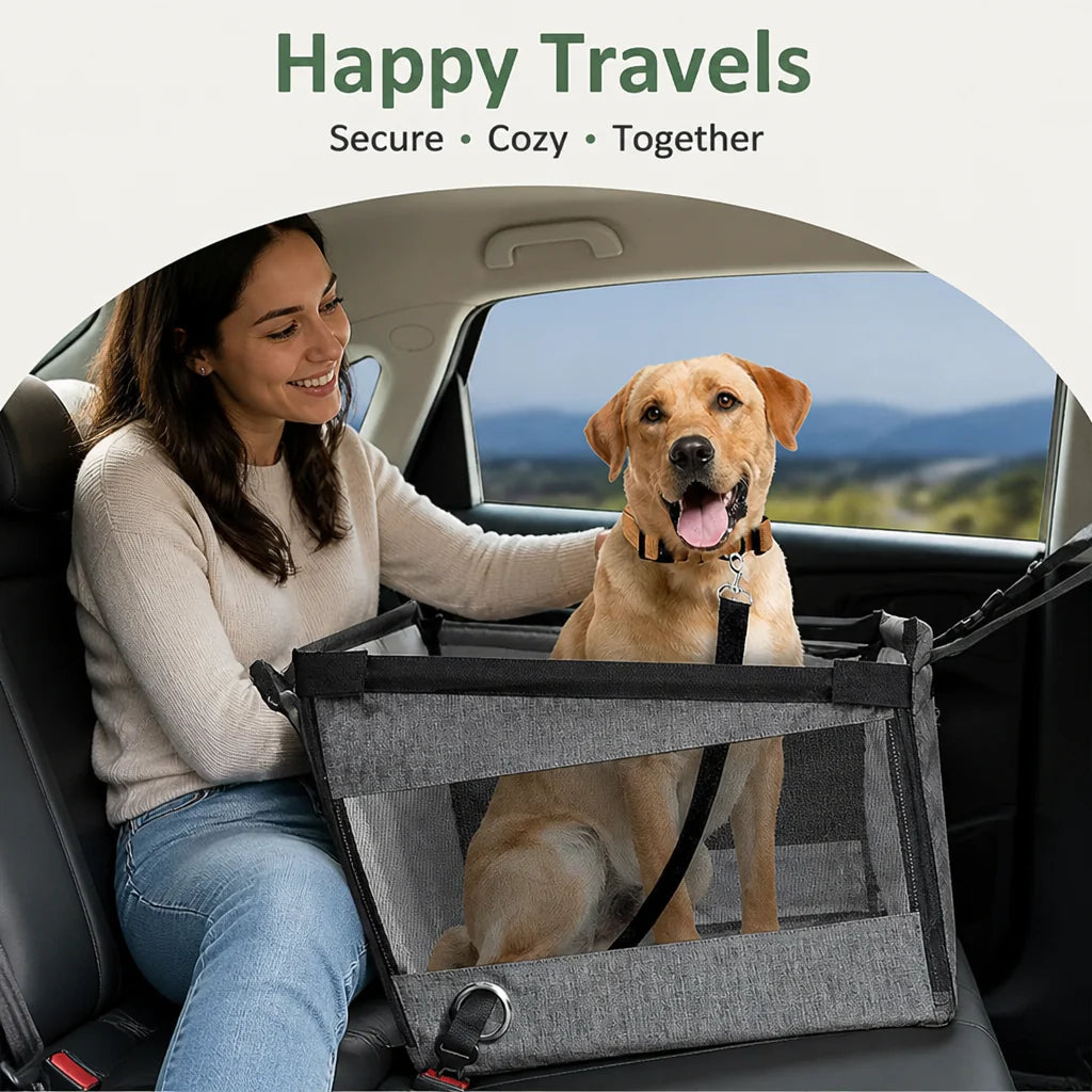 DogBedHouse Waterproof & Foldable Safety Mesh Car Seat