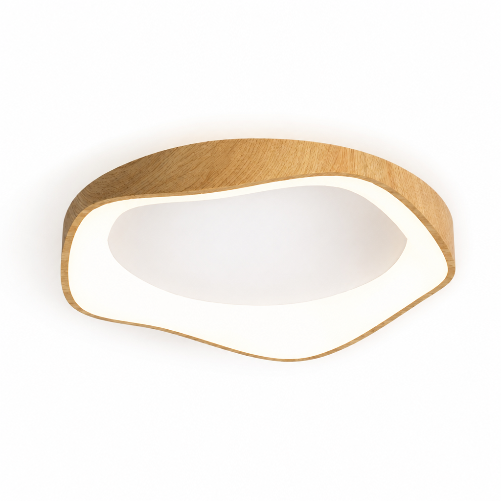 LED Ceiling Light | Modern Wood Grain Design | Dimmable & Tricolor | Bedroom Living Dining