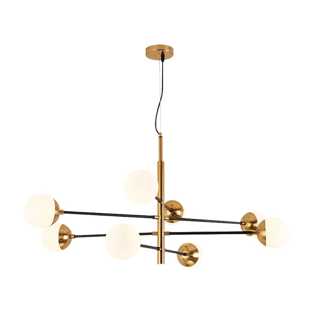 Elise Mid-Century Glass Globe Sputnik Chandelier