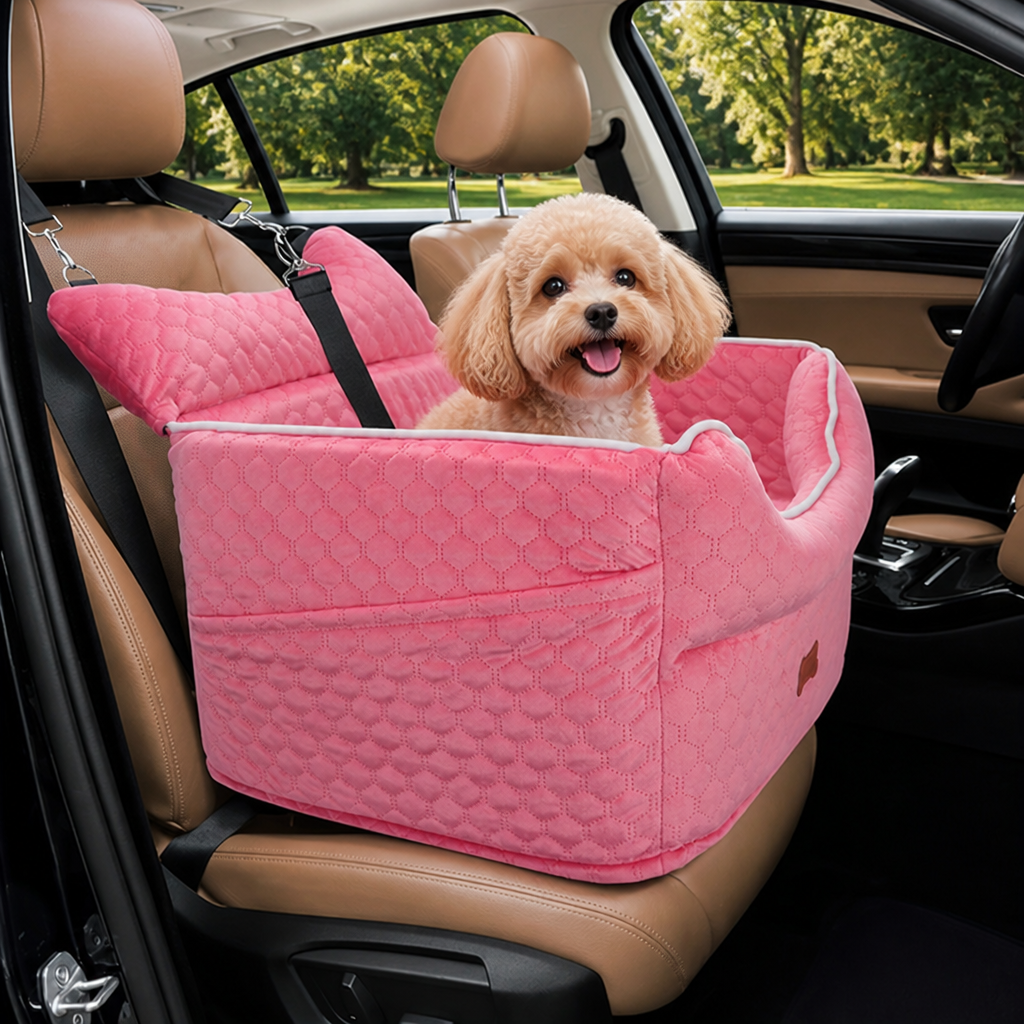 DogBedHouse Elevated Removable & Washable Car Booster Seat