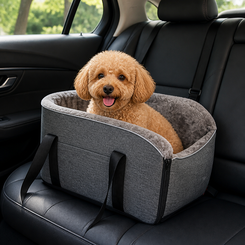 DogBedHouse Buckle-Secure & Portable Polyester Pet Car Seat