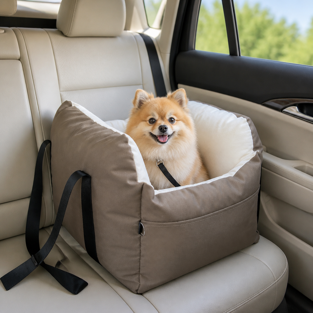 DogBedHouse Portable & Washable Soft-Lined Car Booster Seat
