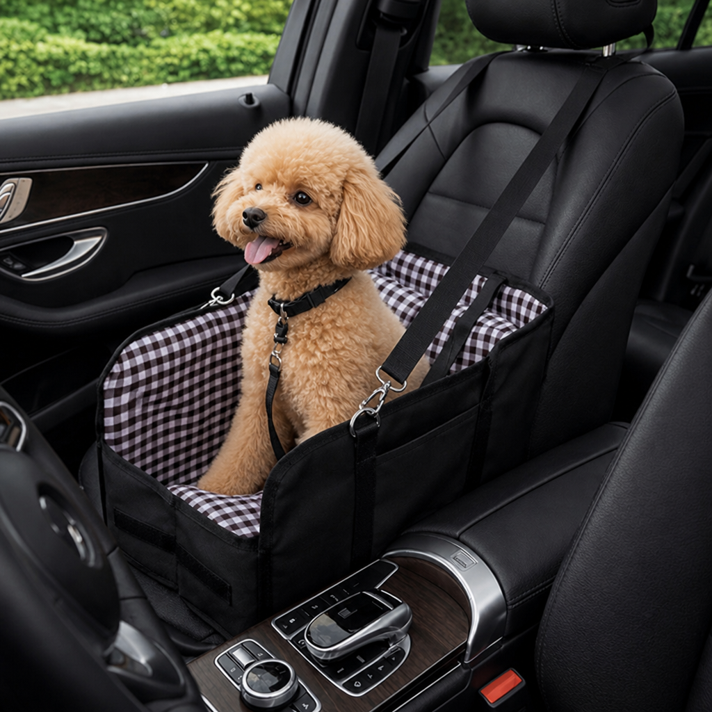 DogBedHouse Safety Belt & Anti-Collapse Dog Booster Seat