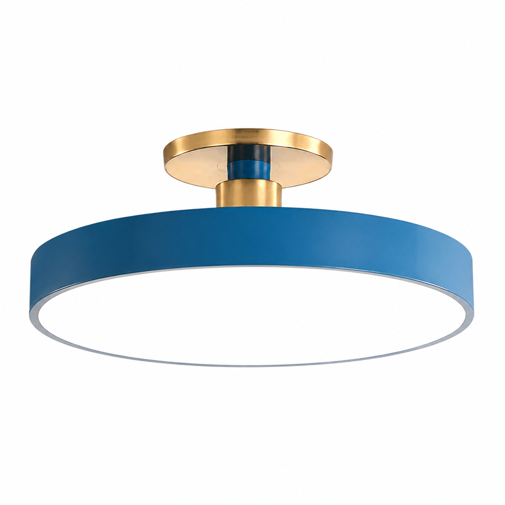 Runde LED-Deckenleuchte | Nordisches Minimalistisches Design | 30 cm Acryl-Diffusor | Energieeffizient