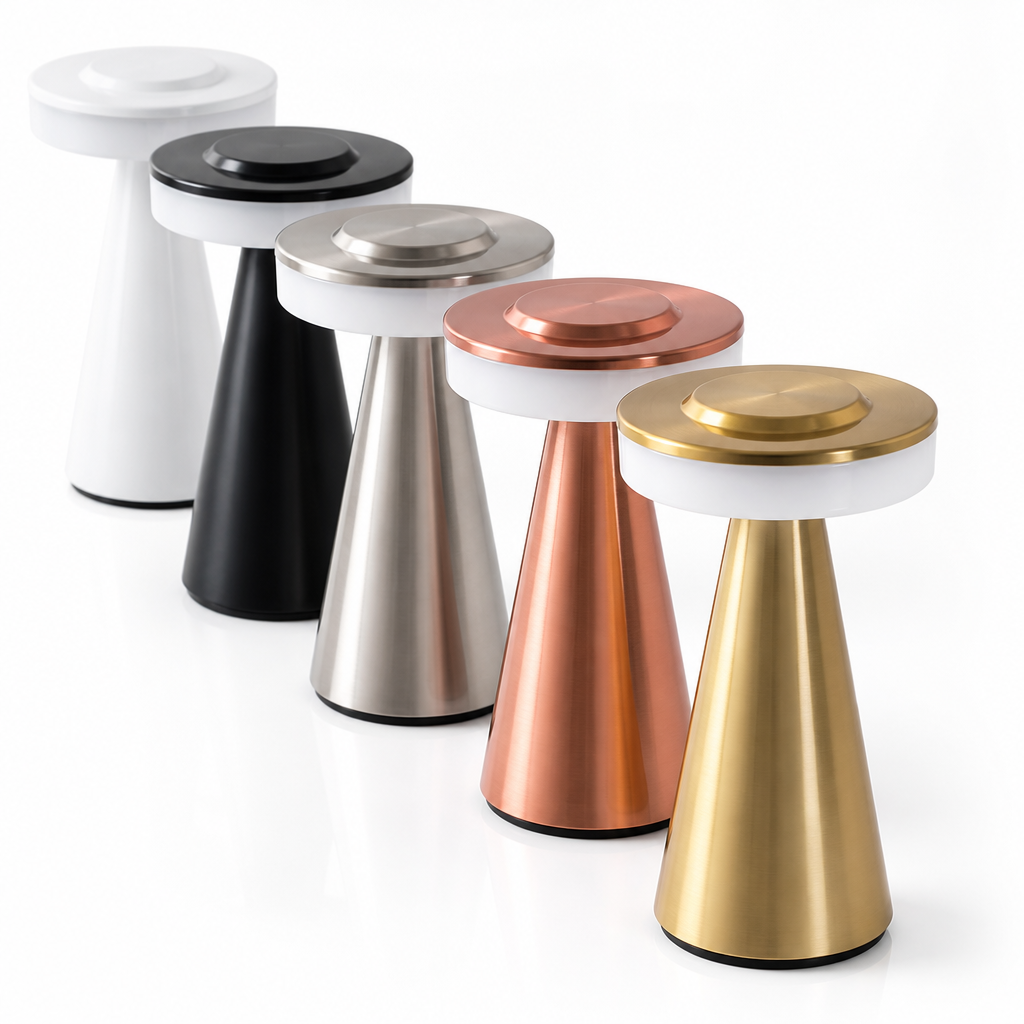 Mushroom LED Table Lamp | Touch Sensor & Color-Adjustable | USB Rechargeable Bedside Light