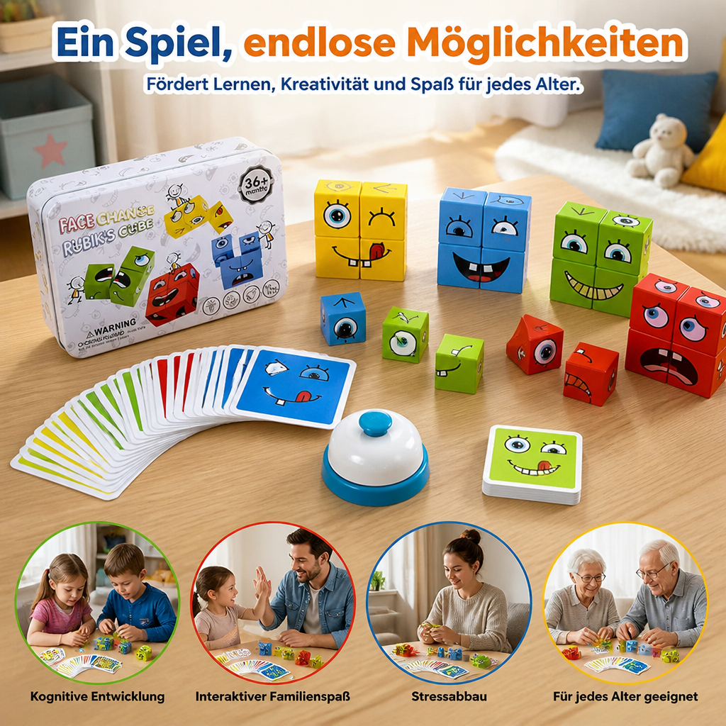 3D-Gesichts-Puzzle – Faszinierendes und Lehrreiches Spielzeug