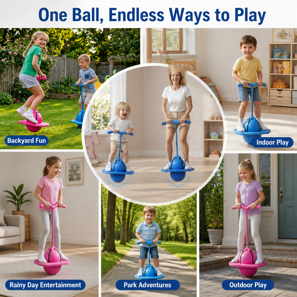 Balance-Trampolinball – Geeignet für Kinder und Erwachsene – Koordination, Bewegung & Spaß für den Heimgebrauch