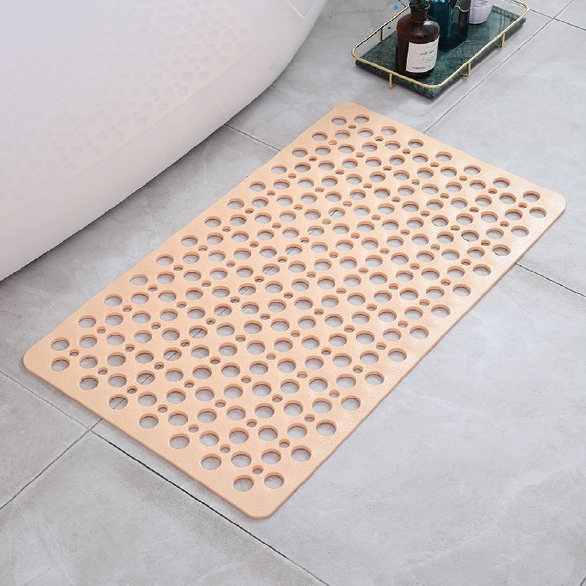 Antibacterial Shower Mat with Suction Cups – Non-Slip for Secure Standing
