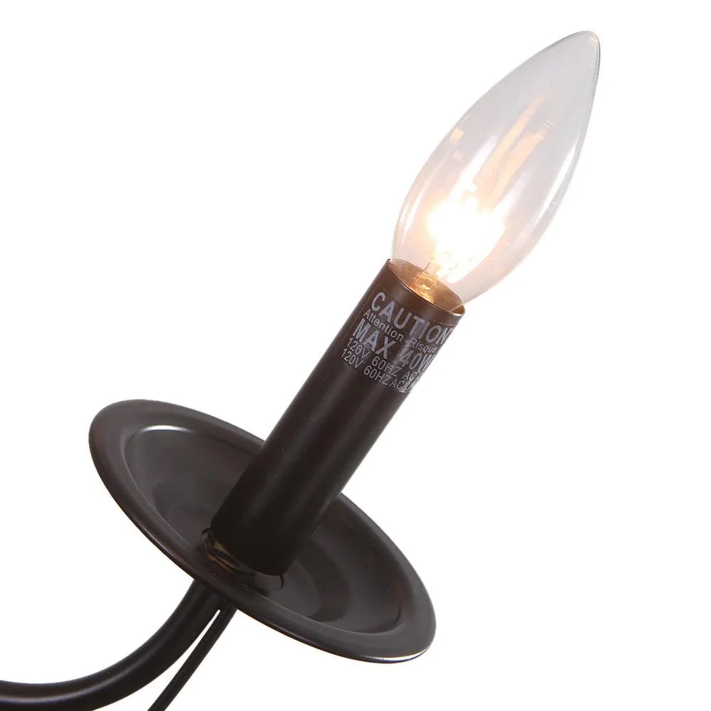 Fiona Candle Style Metal Chandelier Ceiling Light