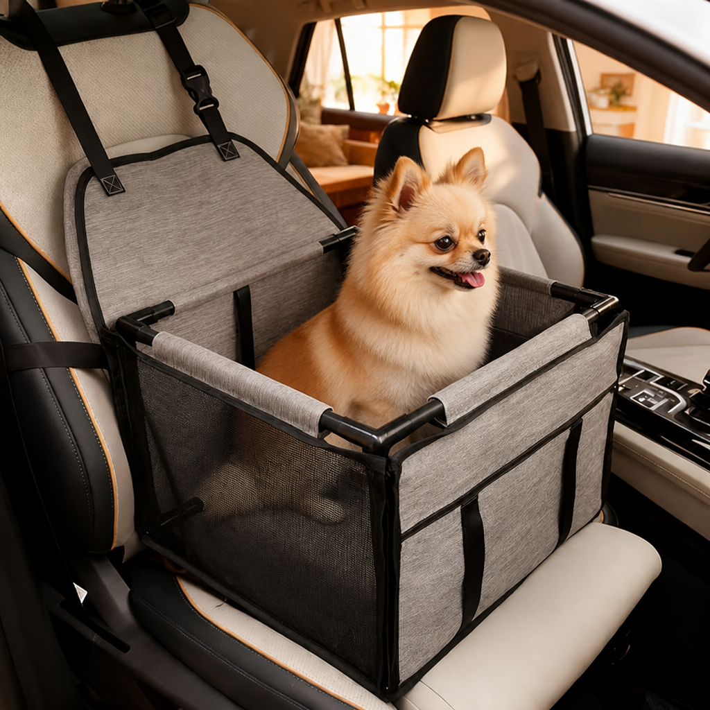 DogBedHouse Seat-Belted Removable Cushion Booster Seat