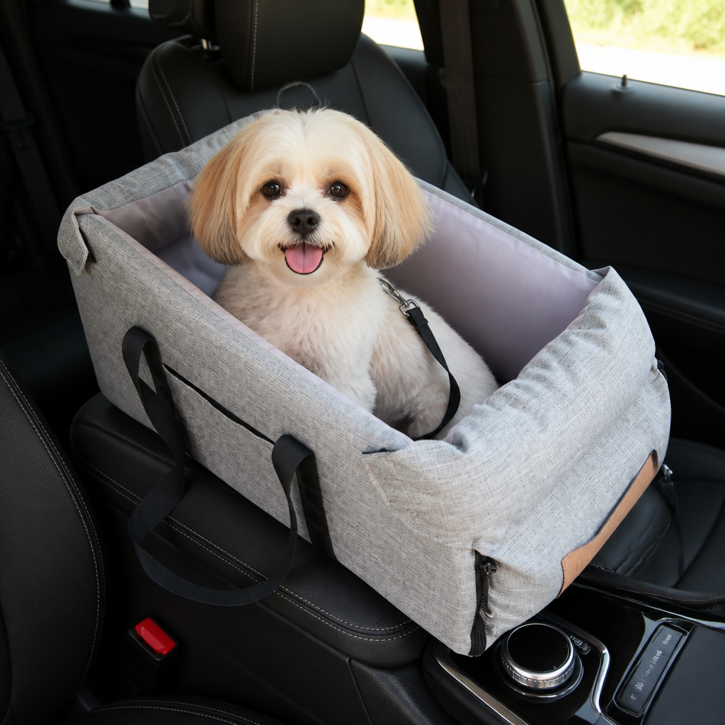 DogBedHouse Waterproof & Washable Console Booster Dog Car Seat