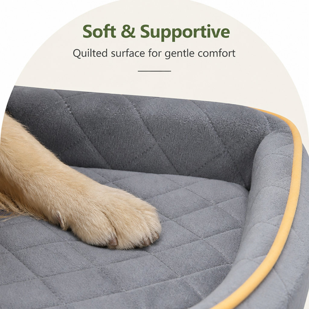 DogBedHouse Thick Padded & Washable Booster Dog Car Seat (Detachable Cover)