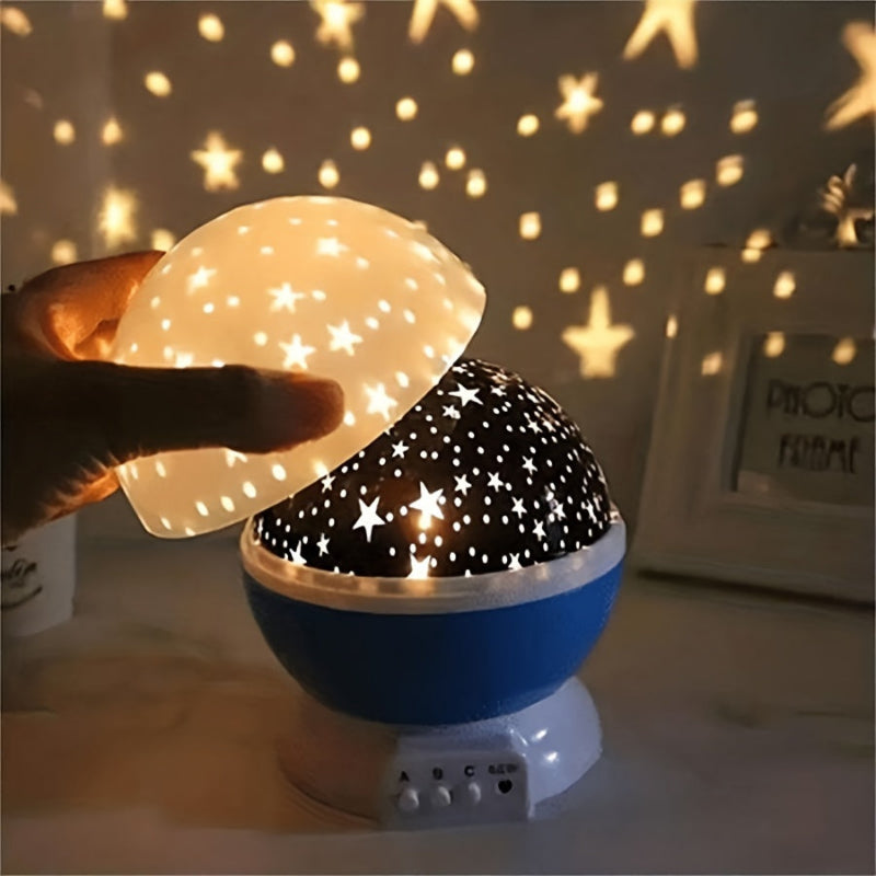360° Starry Sky Projector with 12 Color Variants – LED Galaxy Night Light