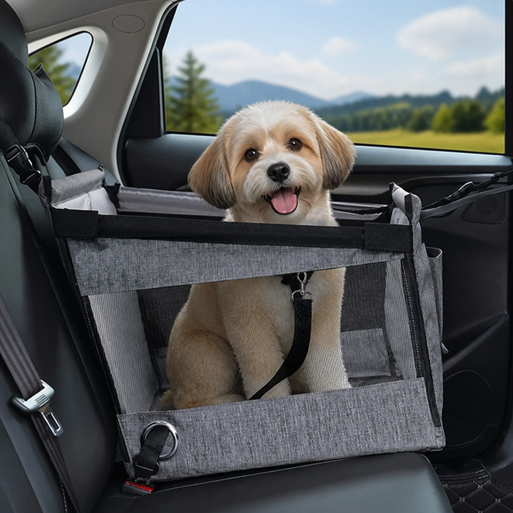DogBedHouse Stable Waterproof & Safety Mesh Car Pet Seat