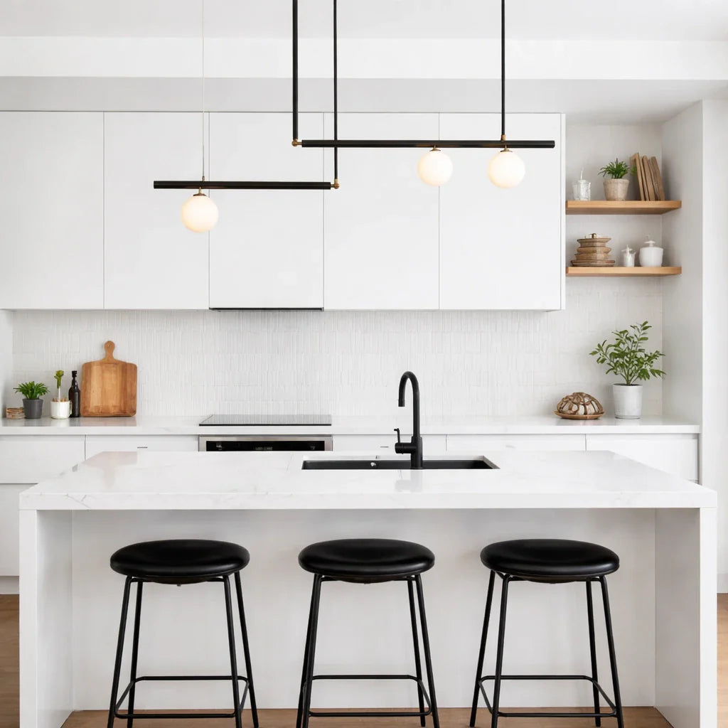 Zadie Linear Glass Globe Chandelier
