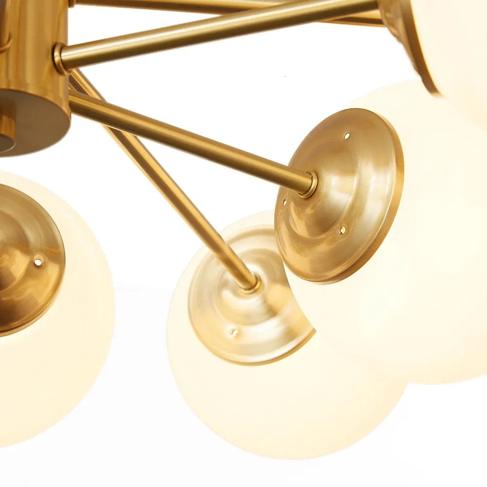 Magnus 12 Light Mid-Century Bubble Sputnik Chandelier