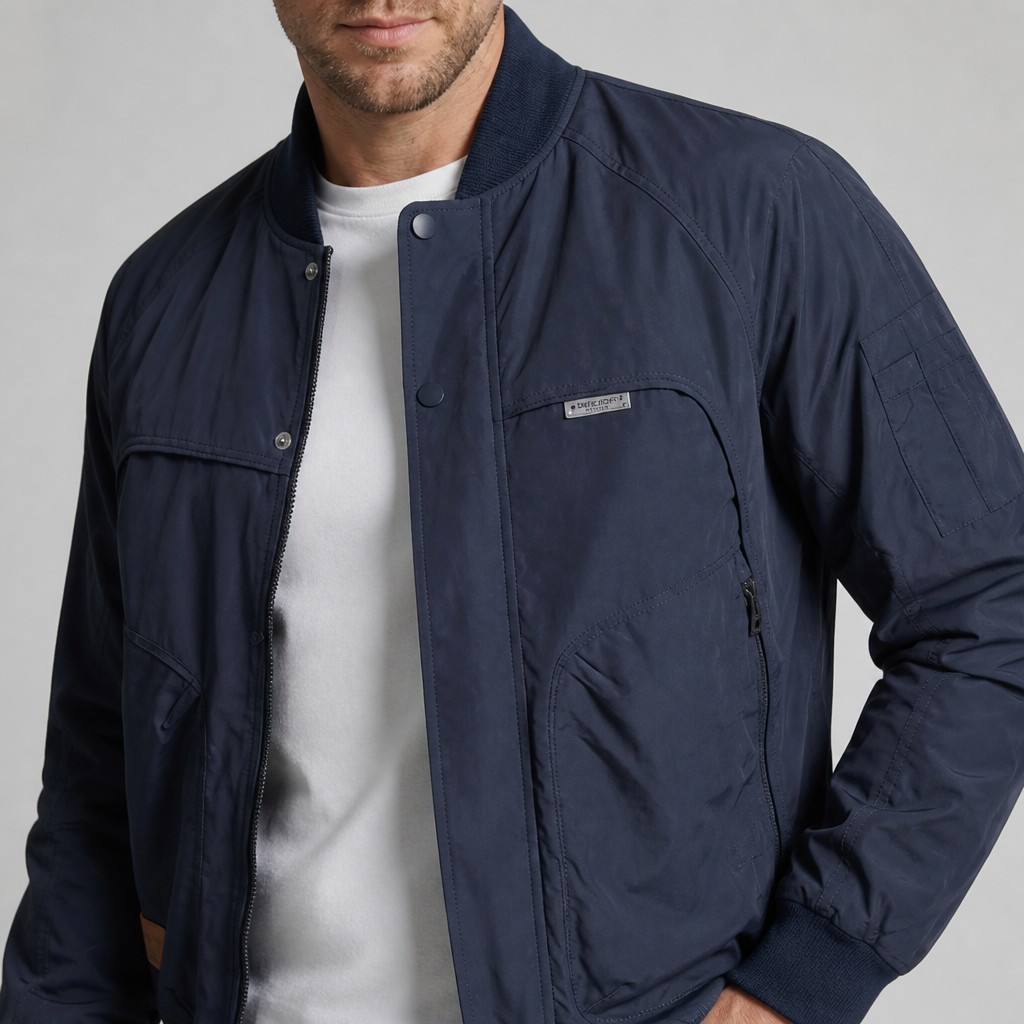 Men's Field Jacket | Raglan Sleeves & Urban Utility | Concealed Zip Pockets & Sleeve Organizer
