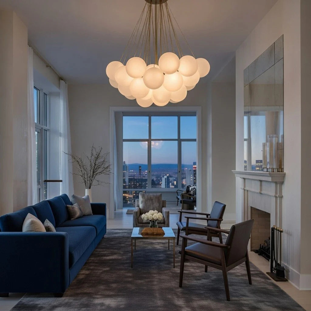 Jem Sculptural Glass Bubble Chandelier