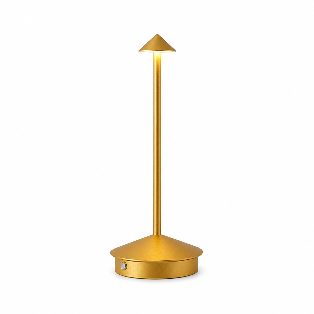 USB Touch Table Lamp | Vintage Style Dimmable LED | Metal & Acrylic | 30cm Height