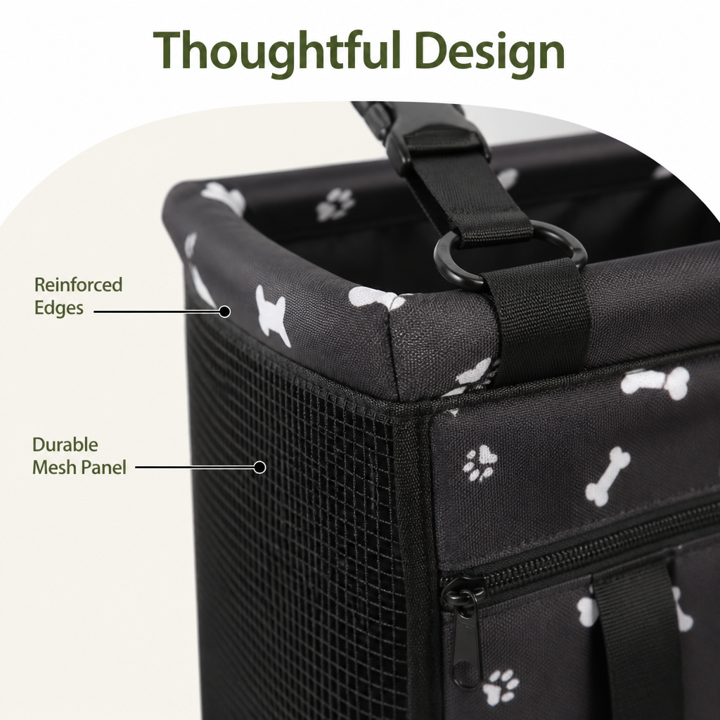 DogBedHouse Seat-Belt Compatible Portable & Breathable Car Booster Seat