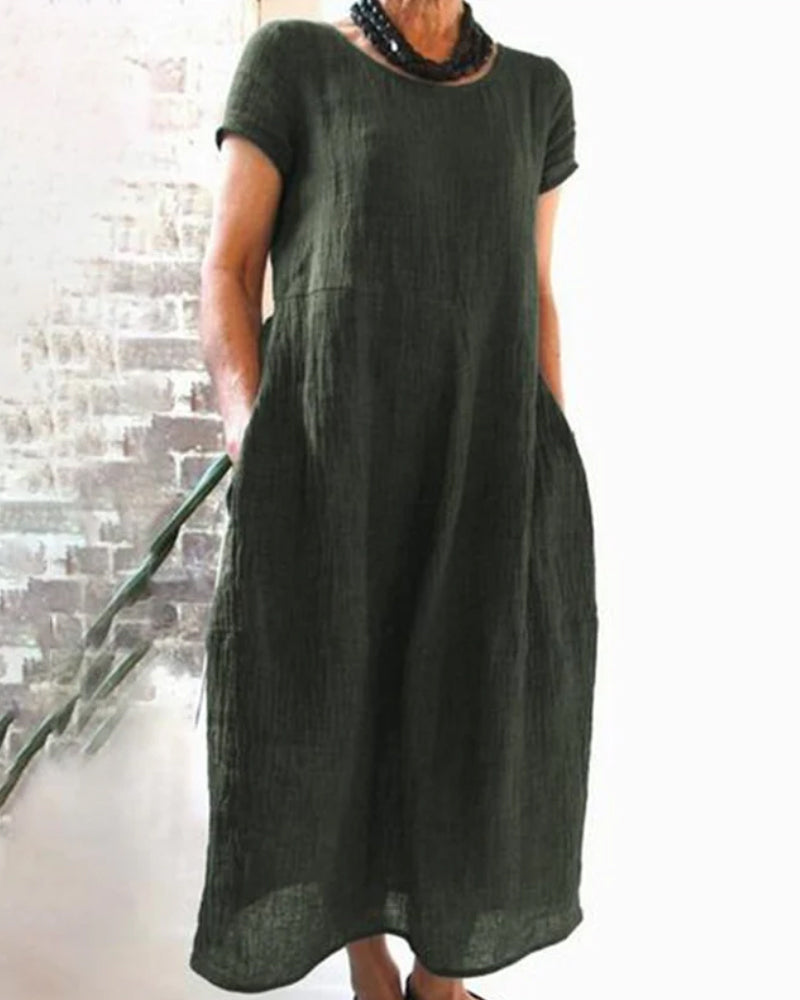 Avencea - Casual Dress - Boho - Modern Style in Linen - Ideal for Summer