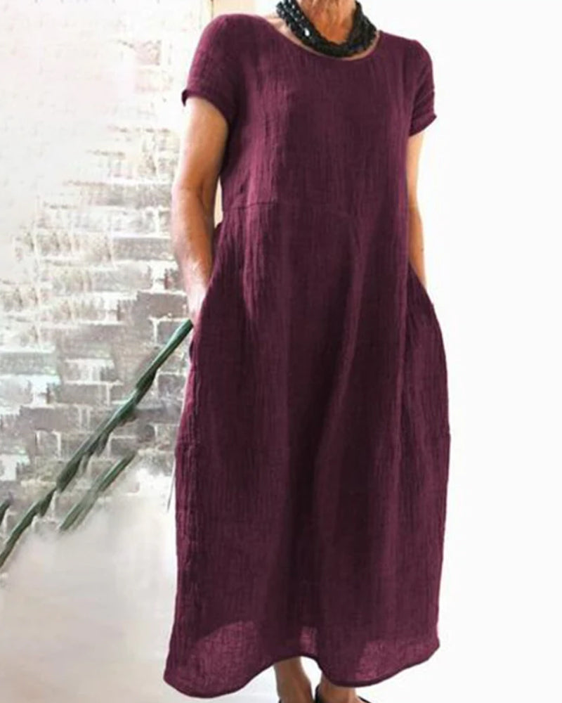 Avencea - Casual Dress - Boho - Modern Style in Linen - Ideal for Summer