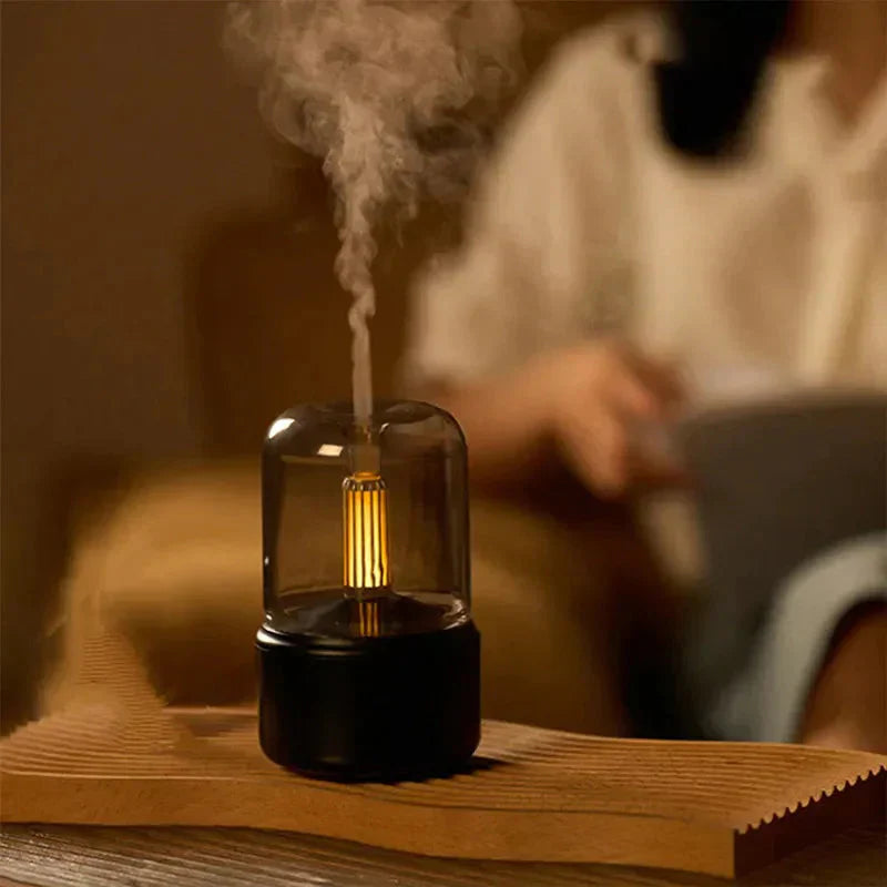 2-in-1 Ultrasonic Diffuser and Humidifier – Space-Saving Design for Office and Home